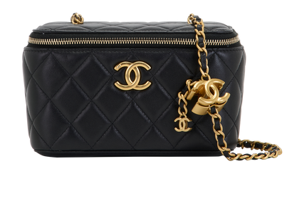 Small Vanity, &pound;2,500, Handbags, Black, Lambskin Leather, Front view